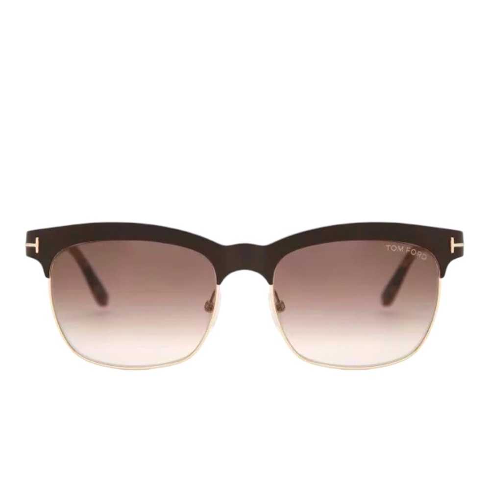 EUC Tom Ford Elena Sunglasses TF437 48F Brown & Rose Gold Brown Lens - Picture 3 of 10